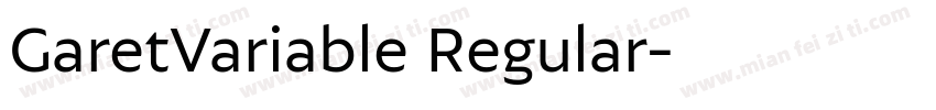 GaretVariable Regular字体转换